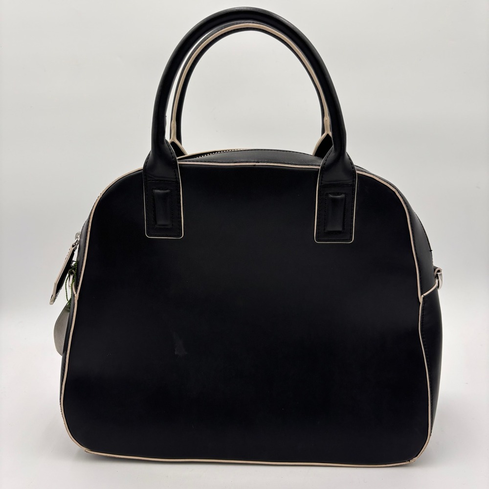 Vera Bradley Bowler Satchel Women OS Black NEW Snakeskin Faux Leather Handbag - Picture 4 of 7
